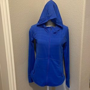 Athleta‎ Zip up Jacket Lightweight Blue XS Spring 2019 Pacifica Baja UPF Jacket